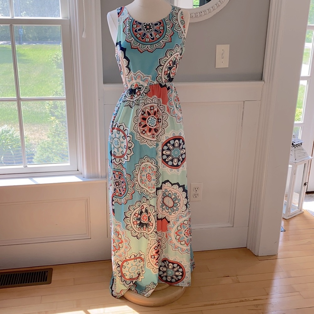 Sleeveless tank dress with pockets size small